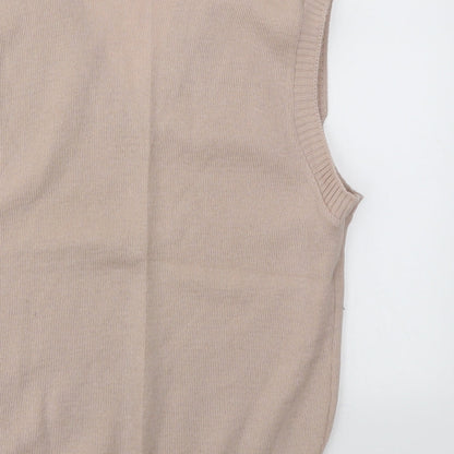 Brand and care label for GRENWEAR women’s pink jumper, size M
