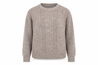 Womens UK Size M Pure & Natural Brown Pullover Jumper
