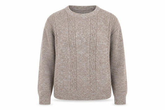 Front view of Pure & Natural women’s brown jumper, size M