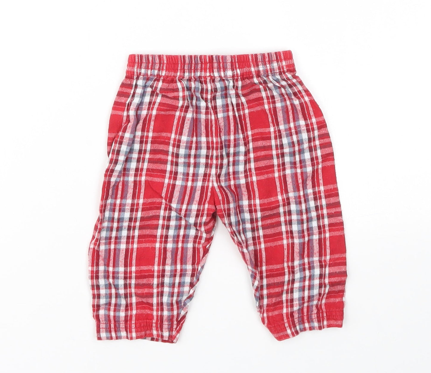 Nutmeg Boys Red Chevron  Capri Trousers Size 3-6 Months