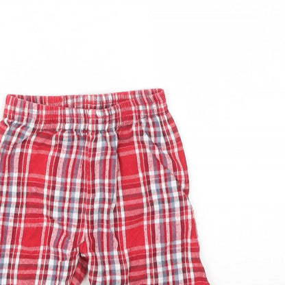 Nutmeg Boys Red Chevron  Capri Trousers Size 3-6 Months