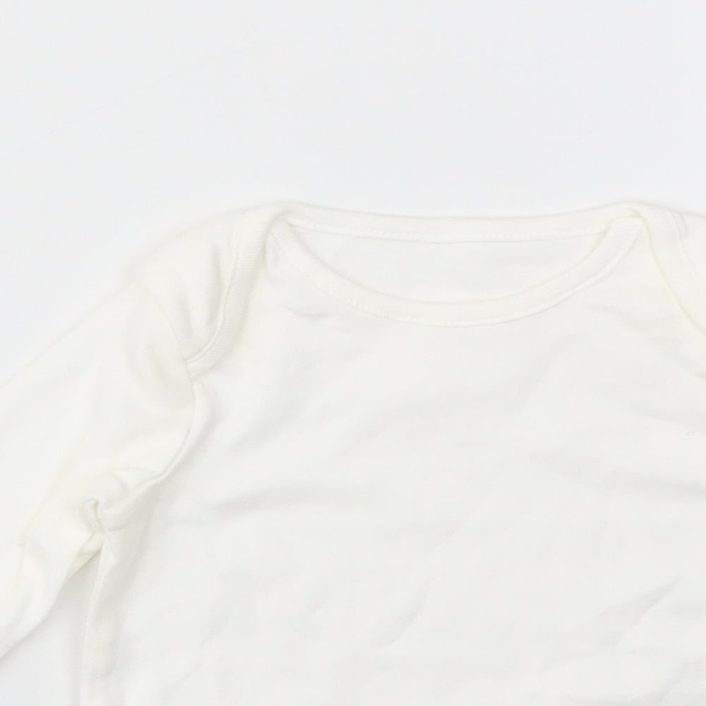 F&F Baby White   Babygrow One-Piece Size 3-6 Months