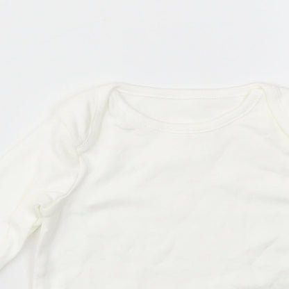 F&F Baby White   Babygrow One-Piece Size 3-6 Months