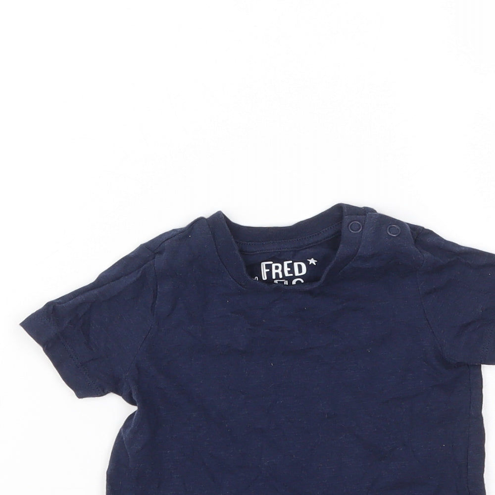 F&F Boys Blue   Basic T-Shirt Size 6-9 Months