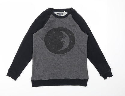 Additional front view of Kendall And Kylie women’s grey jumper, size XS