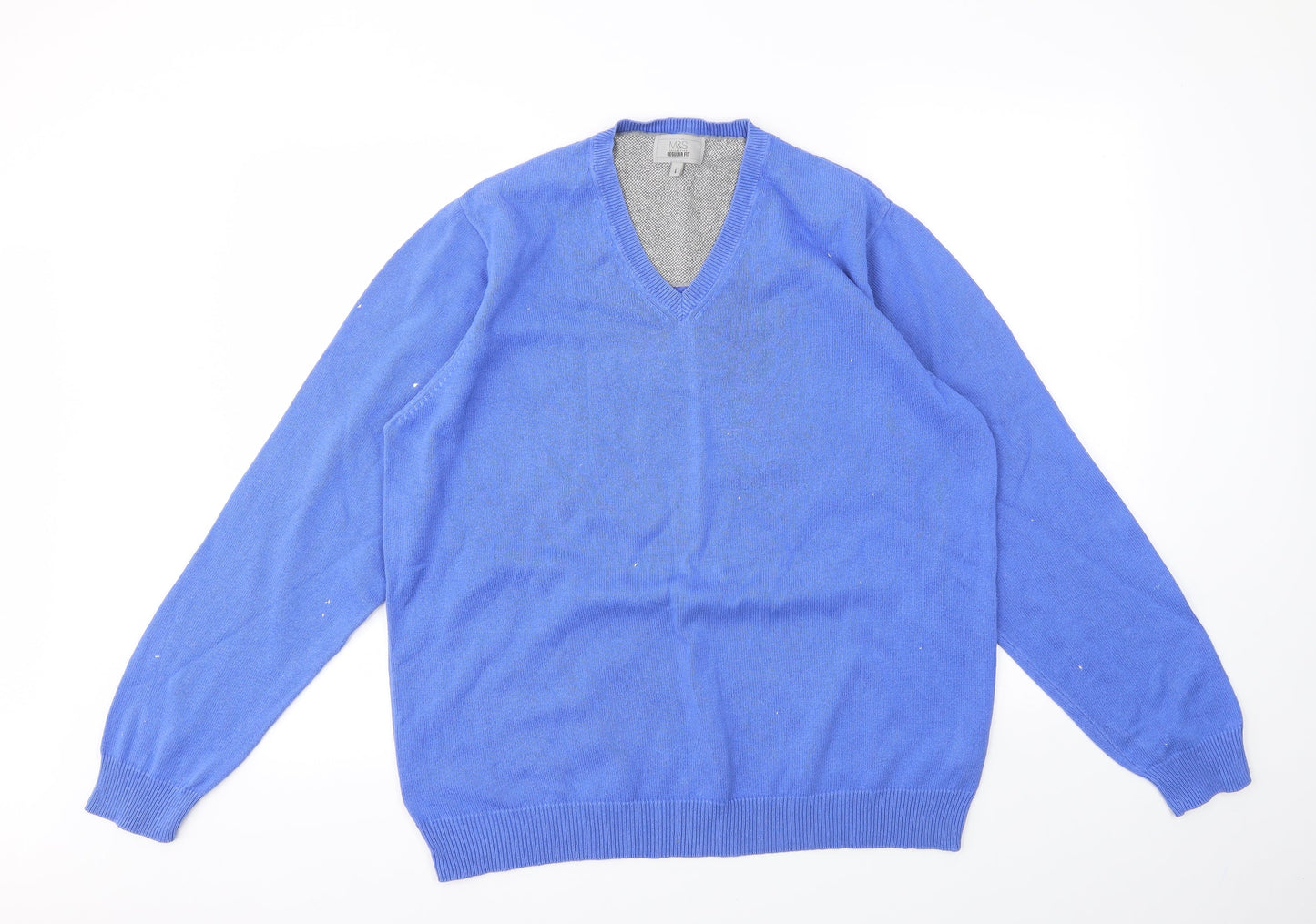 Mens UK Size L M&S Blue Pullover Sweatshirt