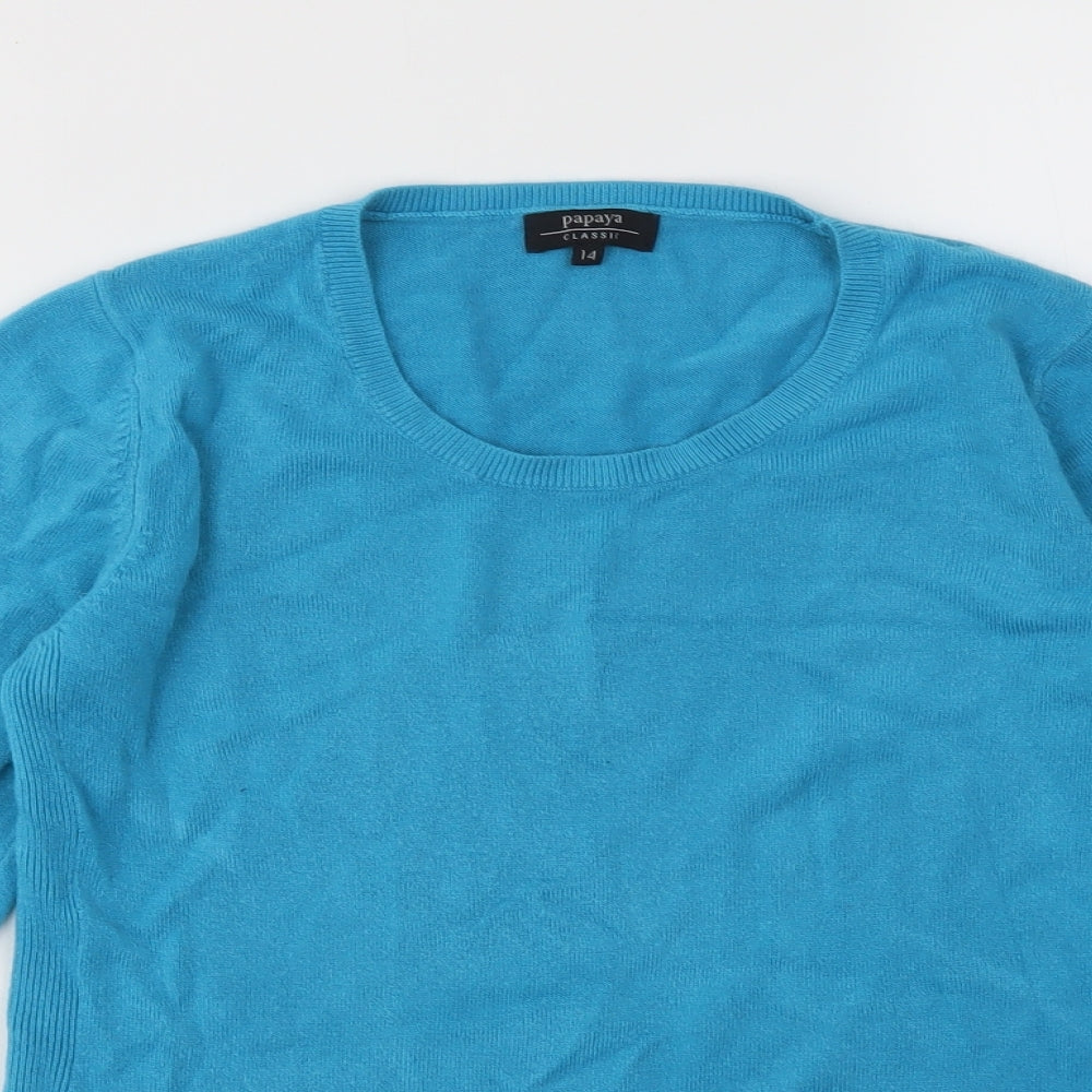 Womens UK Size 14 Matalan Blue Pullover Jumper