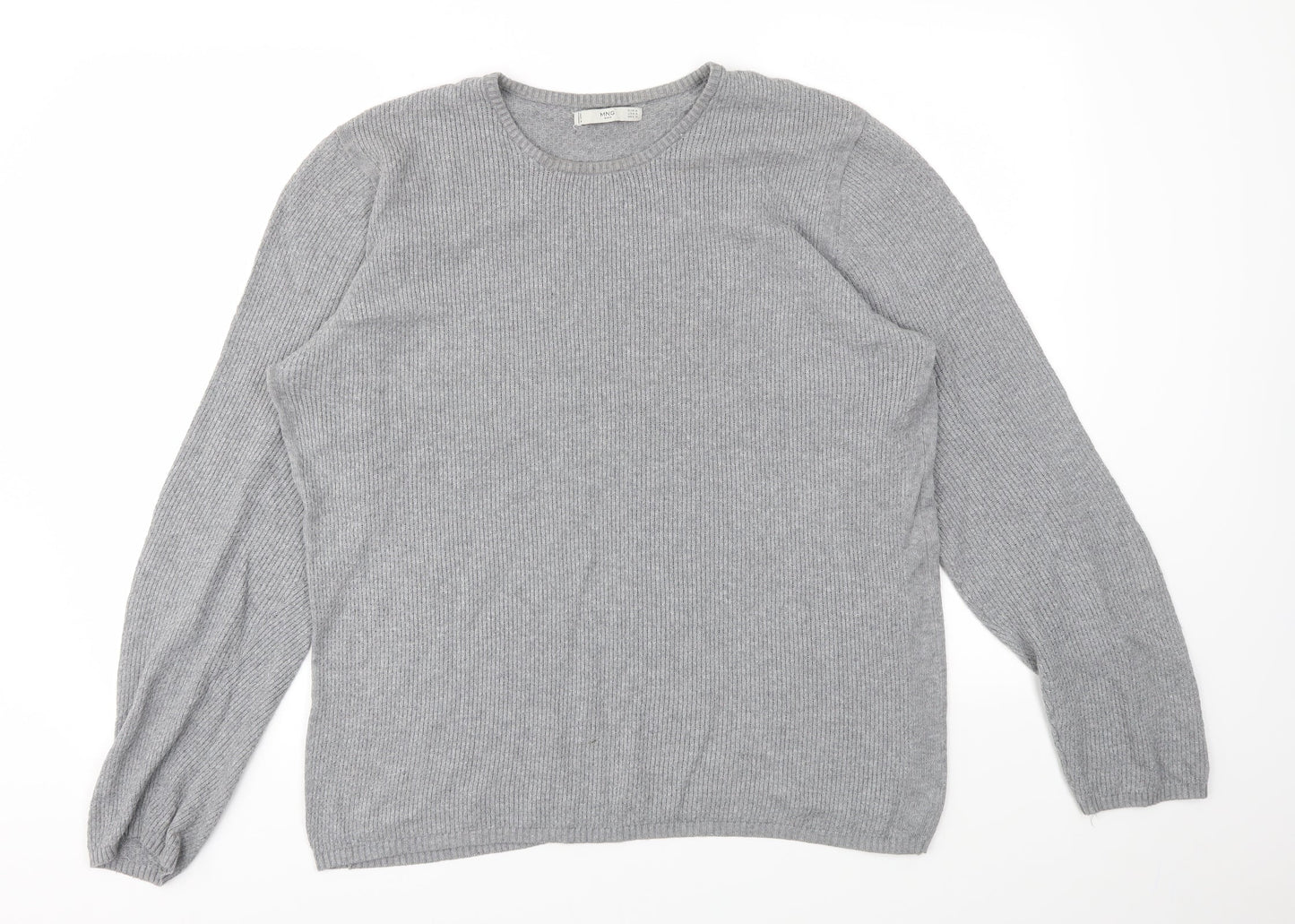 Womens UK Size M MNG Grey Pullover Jumper
