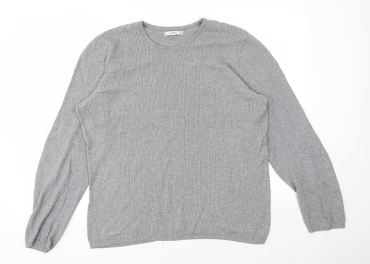 Womens UK Size M MNG Grey Pullover Jumper