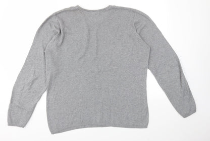 Womens UK Size M MNG Grey Pullover Jumper