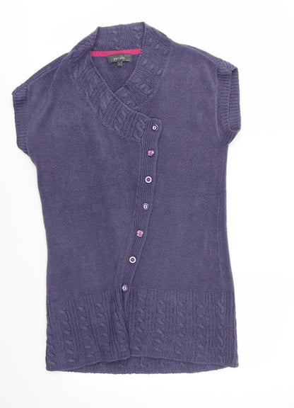Womens UK Size S M&S Purple Pullover Jumper