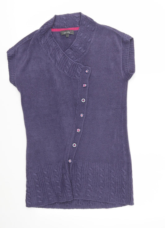 Womens UK Size S M&S Purple Pullover Jumper