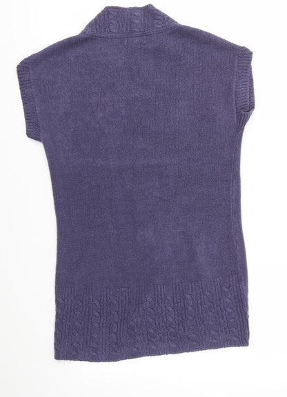 Womens UK Size S M&S Purple Pullover Jumper