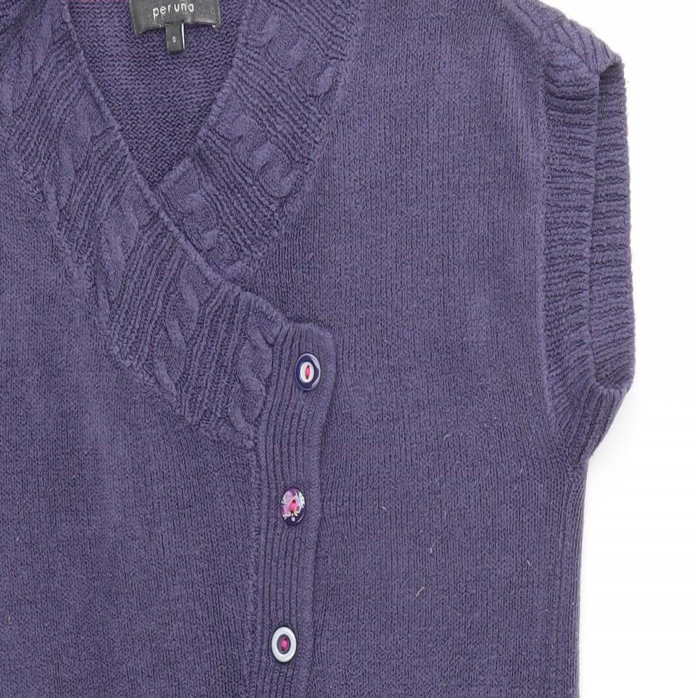 Womens UK Size S M&S Purple Pullover Jumper