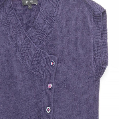 Womens UK Size S M&S Purple Pullover Jumper