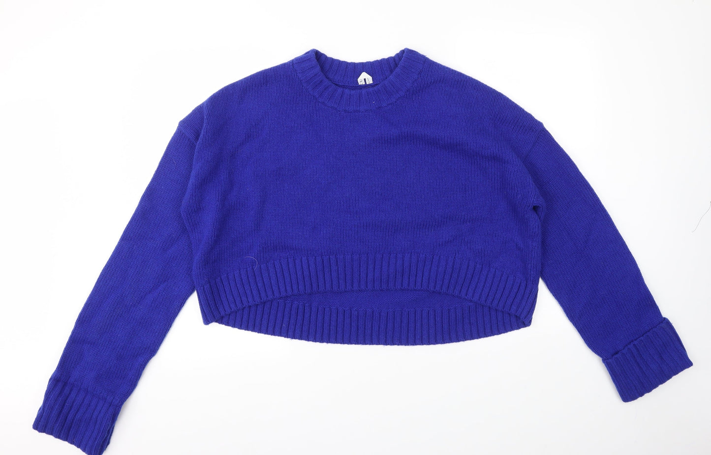 Womens UK Size M Preworn Blue Pullover Jumper