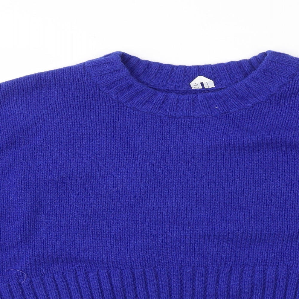 Womens UK Size M Preworn Blue Pullover Jumper