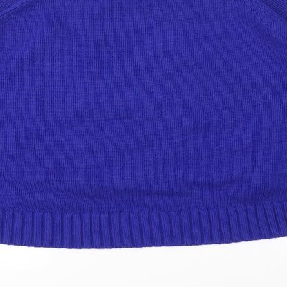 Womens UK Size M Preworn Blue Pullover Jumper