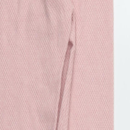 Womens UK Size XS M&S Regular Fit Capri Pink Trousers