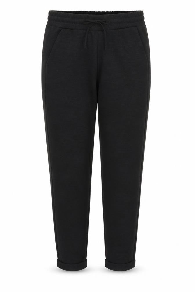 Front view of Very women’s black jegging trousers, size UK 12, 25-inch leg - stretch waistband