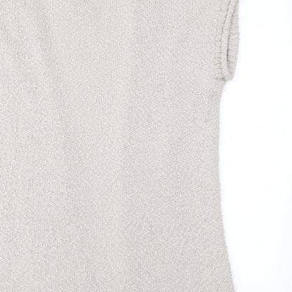 Boutique Belle Womens Beige   Cardigan Jumper Size L