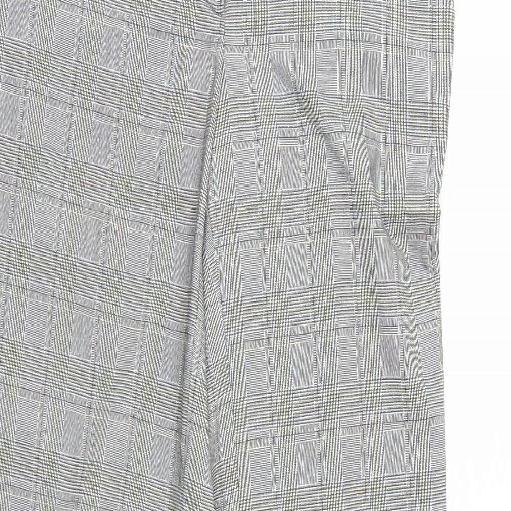 ETHEL AUSTIN Womens Grey Plaid  Trousers  Size 6 L30 in