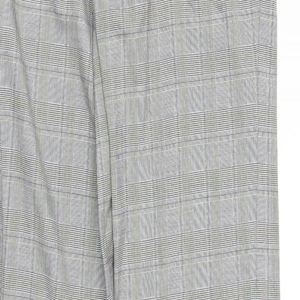 ETHEL AUSTIN Womens Grey Plaid  Trousers  Size 6 L30 in