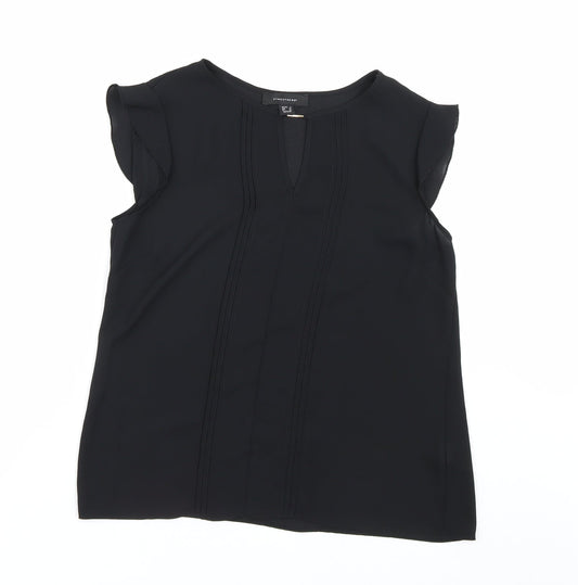 Womens UK Size 8 Atmosphere Black Basic Blouse