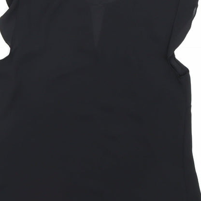 Womens UK Size 8 Atmosphere Black Basic Blouse