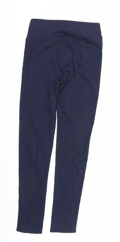 Womens UK Size L Preworn  Capri Blue Leggings