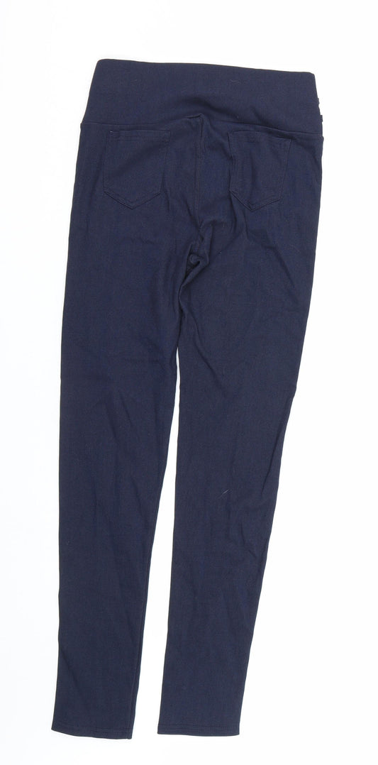 Womens UK Size L Preworn  Capri Blue Leggings