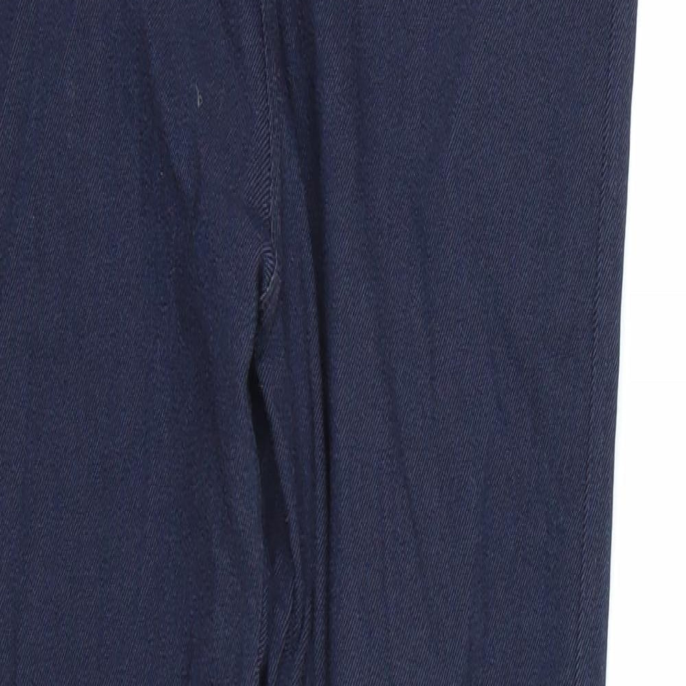 Womens UK Size L Preworn  Capri Blue Leggings