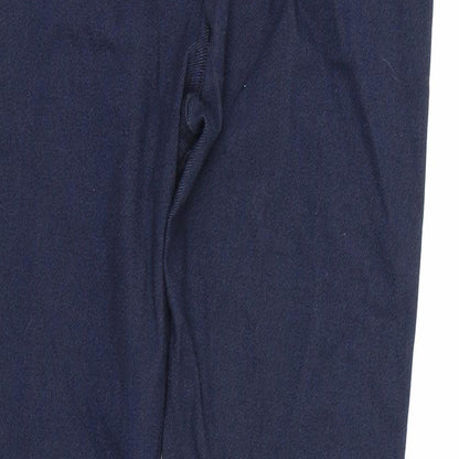Womens UK Size L Preworn  Capri Blue Leggings