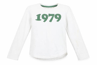 Front view of Next boys’ white basic t-shirt, size 5, years