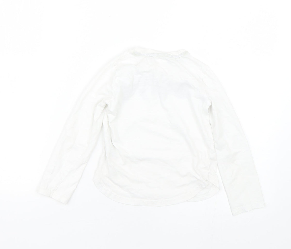 Back view of Next boys’ white basic t-shirt, size 5, years