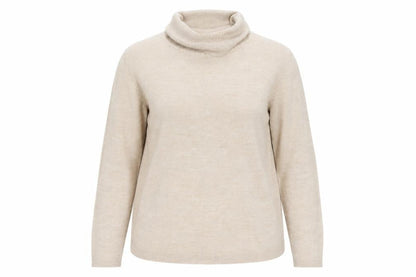 Front view of Papaya women’s beige jumper, size UK 16