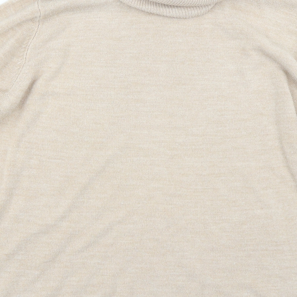 Brand and care label for Papaya women’s beige jumper, size UK 16