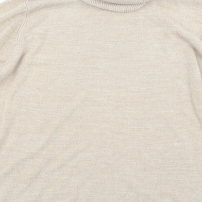 Brand and care label for Papaya women’s beige jumper, size UK 16