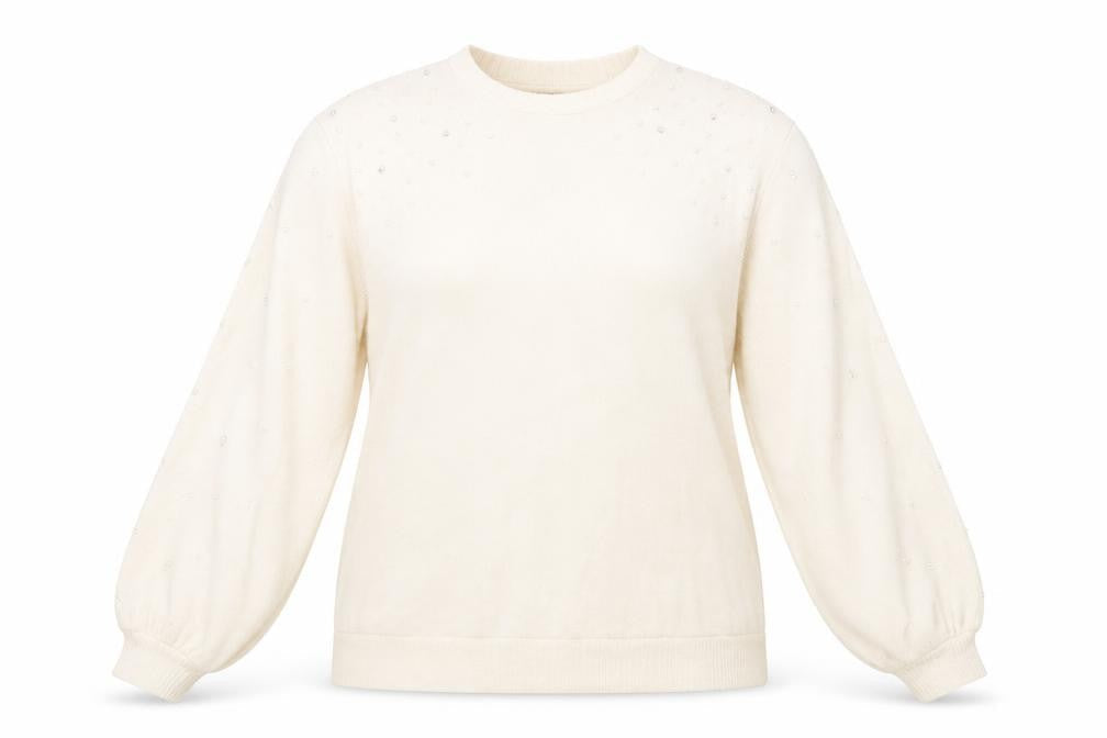 Womens UK Size 16 F&F Beige Pullover Jumper