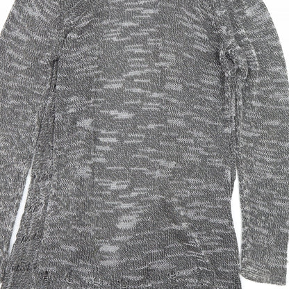 Womens UK Size 8 Per Una Grey Cardigan Jumper