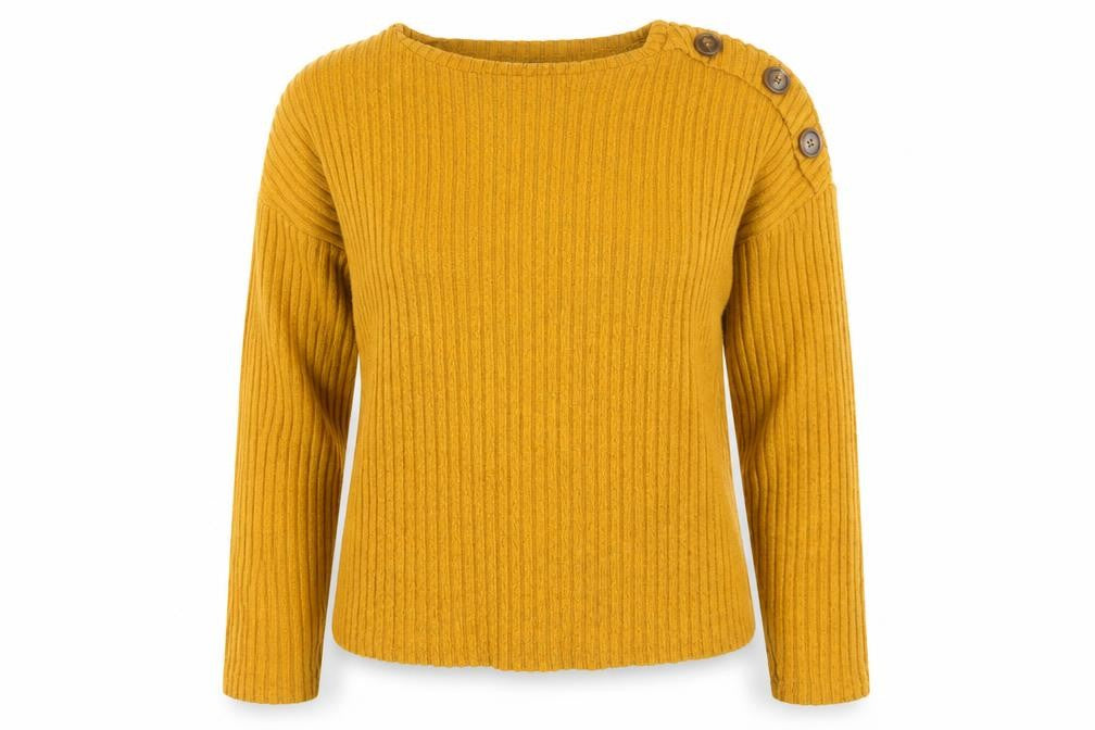 Womens UK Size S Primark Yellow Pullover Jumper