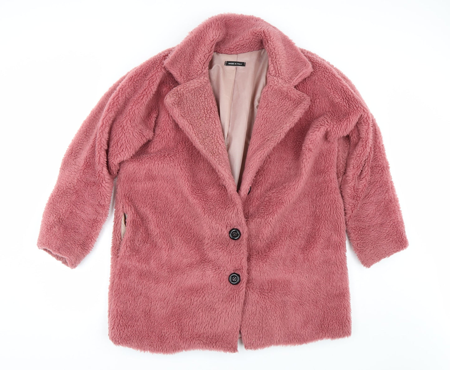 Womens UK Size S Preworn Pink Overcoat
