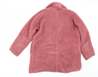 Womens UK Size S Preworn Pink Overcoat