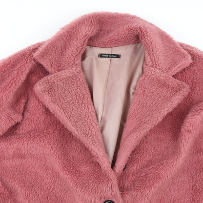 Womens UK Size S Preworn Pink Overcoat