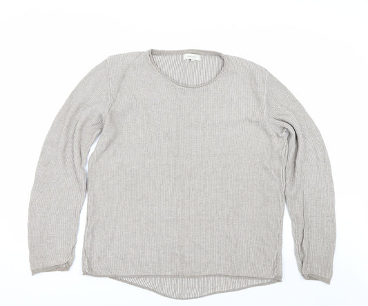 Womens UK Size M River Island Beige Pullover Jumper
