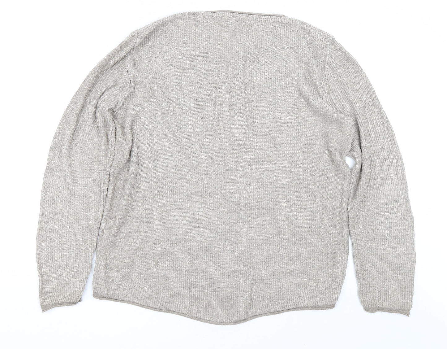 Womens UK Size M River Island Beige Pullover Jumper