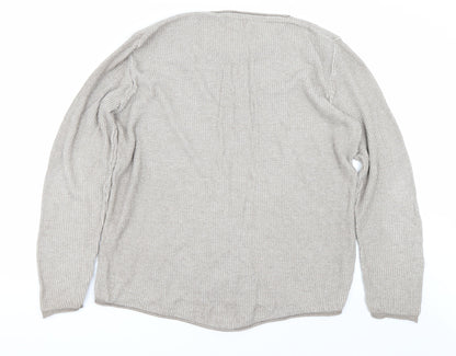 Womens UK Size M River Island Beige Pullover Jumper