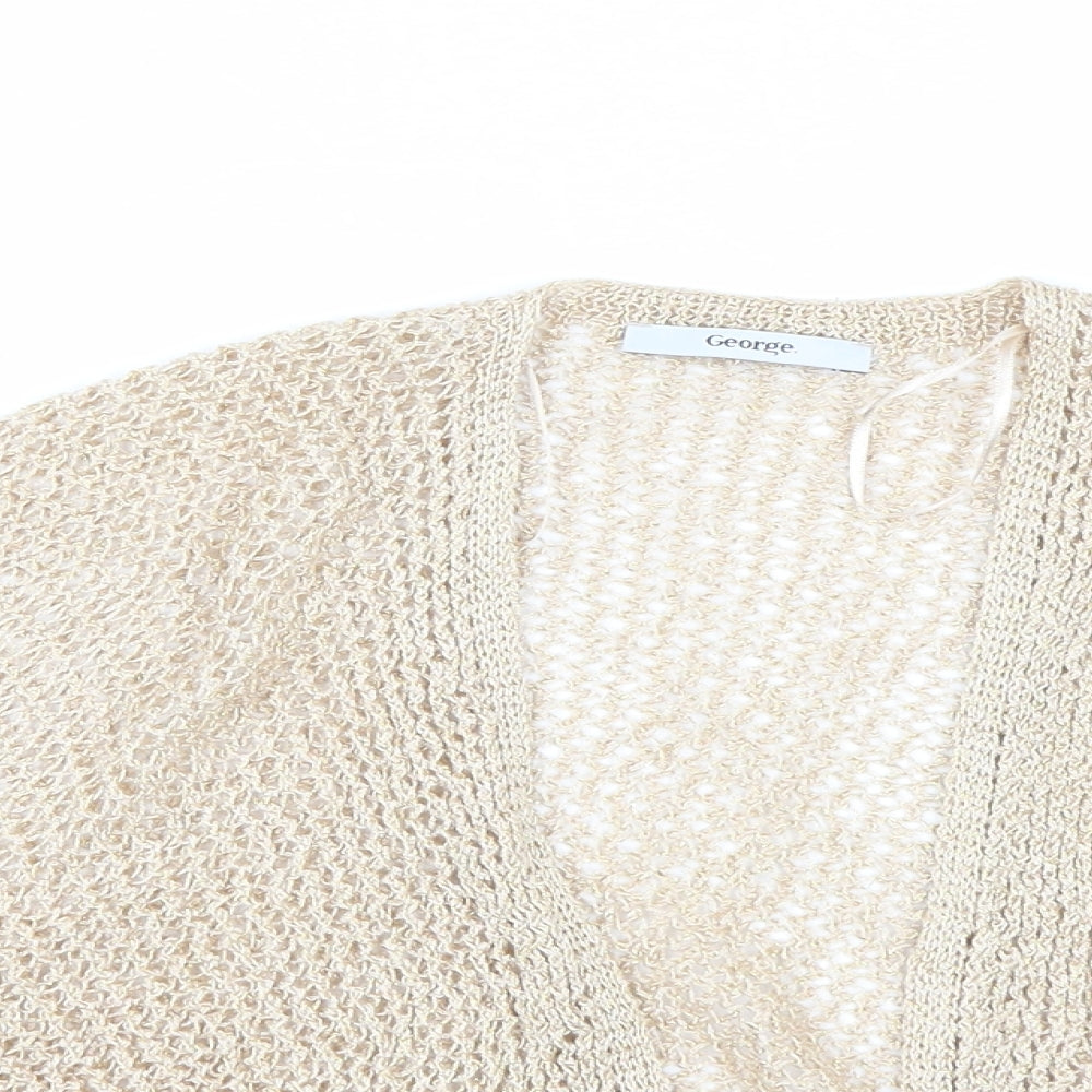 George Womens Gold   Cape Jumper Size 16