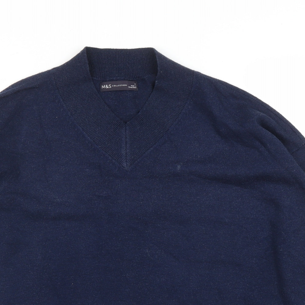 M&S Mens Blue   Pullover Jumper Size M