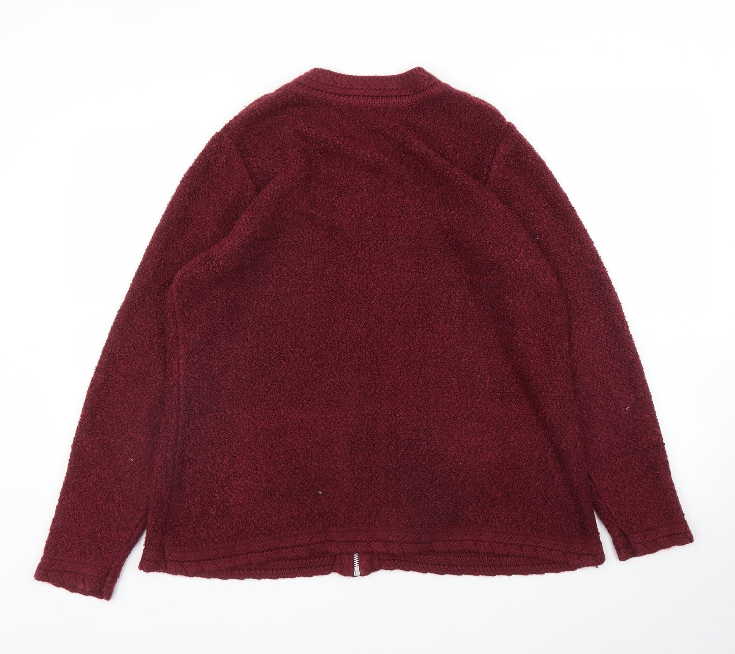 Womens UK Size M Bonmarché Purple Full Zip Jumper